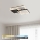 Brilagi - LED dimmbare Deckenleuchte FLARE LED/64W/230V 3000-6000K 45x45 cm weiß/schwarz + Fernbedienung
