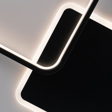 Brilagi - LED dimmbare Deckenleuchte FLARE LED/64W/230V 3000-6000K 45x45 cm weiß/schwarz + Fernbedienung