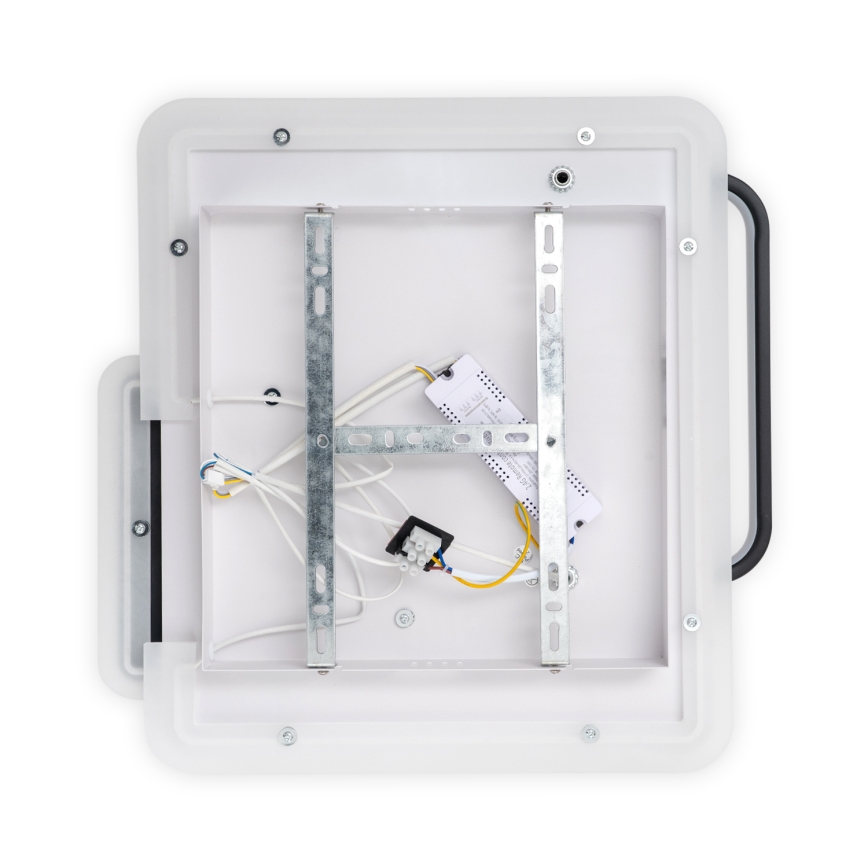 Brilagi - LED dimmbare Deckenleuchte FLARE LED/64W/230V 3000-6000K 45x45 cm weiß/schwarz + Fernbedienung
