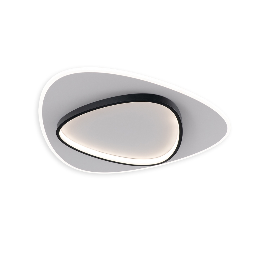 Brilagi - dimmbare LED-Deckenleuchte FLARE LED/70W/230V 3000-6000K 55x55 cm weiß/schwarz + Fernbedienung
