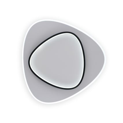 Brilagi - dimmbare LED-Deckenleuchte FLARE LED/70W/230V 3000-6000K 55x55 cm weiß/schwarz + Fernbedienung