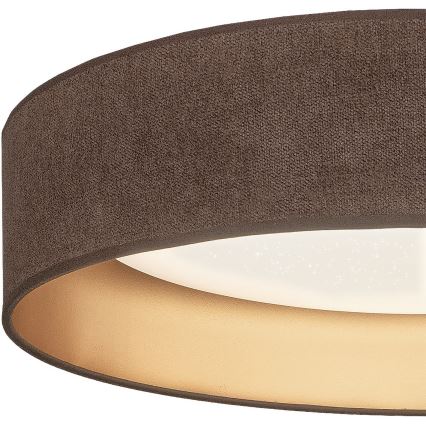 Brilagi - dimmbare LED-Deckenleuchte VELVET SMARTIX STARS LED/36W/230V 3000-6000K Ø 55 cm braun/gold Wi-Fi Tuya Beacon + Fernbedienung