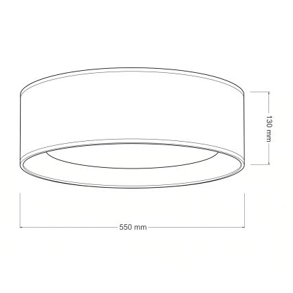 Brilagi - dimmbare LED-Deckenleuchte VELVET SMARTIX STARS LED/36W/230V 3000-6000K Ø 55 cm braun/gold Wi-Fi Tuya Beacon + Fernbedienung