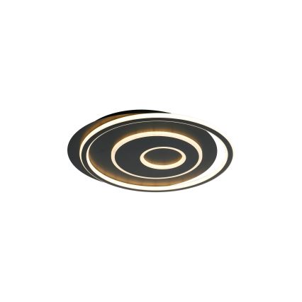 Brilagi - LED-dimmbare Deckenleuchte IRIS, 83 W, 230 V, 3000–6000 K, 46 x 50 cm, schwarz + Fernbedienung