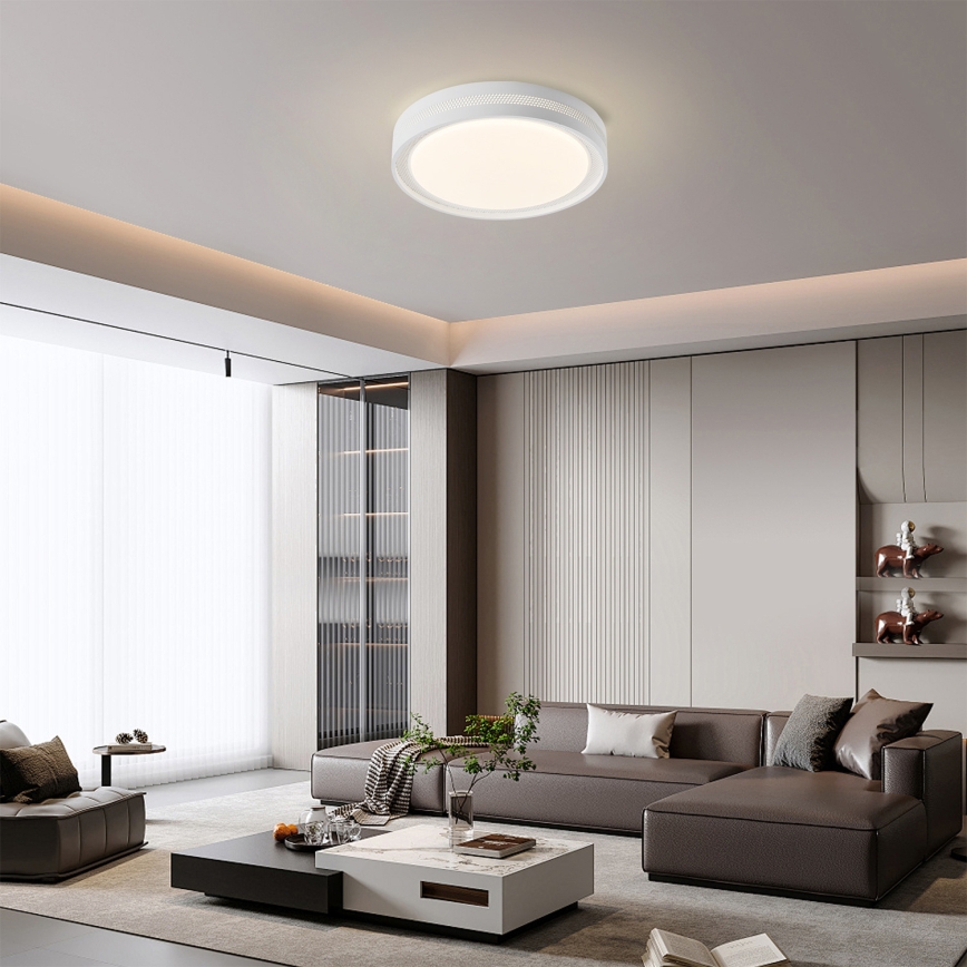 Brilagi - Dimmbare LED-Deckenleuchte KREON LED/54W/230V 3000-6000K weiß Ø 38 cm + Fernbedienung
