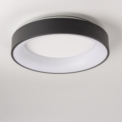 Brilagi - FALCON LED dimmbare Deckenleuchte LED/40W/230V 3000-6500K Ø 45 cm schwarz + Fernbedienung
