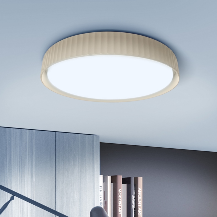Brilagi - LED-dimmbare Deckenleuchte LUCIA LED/48W/230V 3000-6500K Ø 41 cm beige + Fernbedienung
