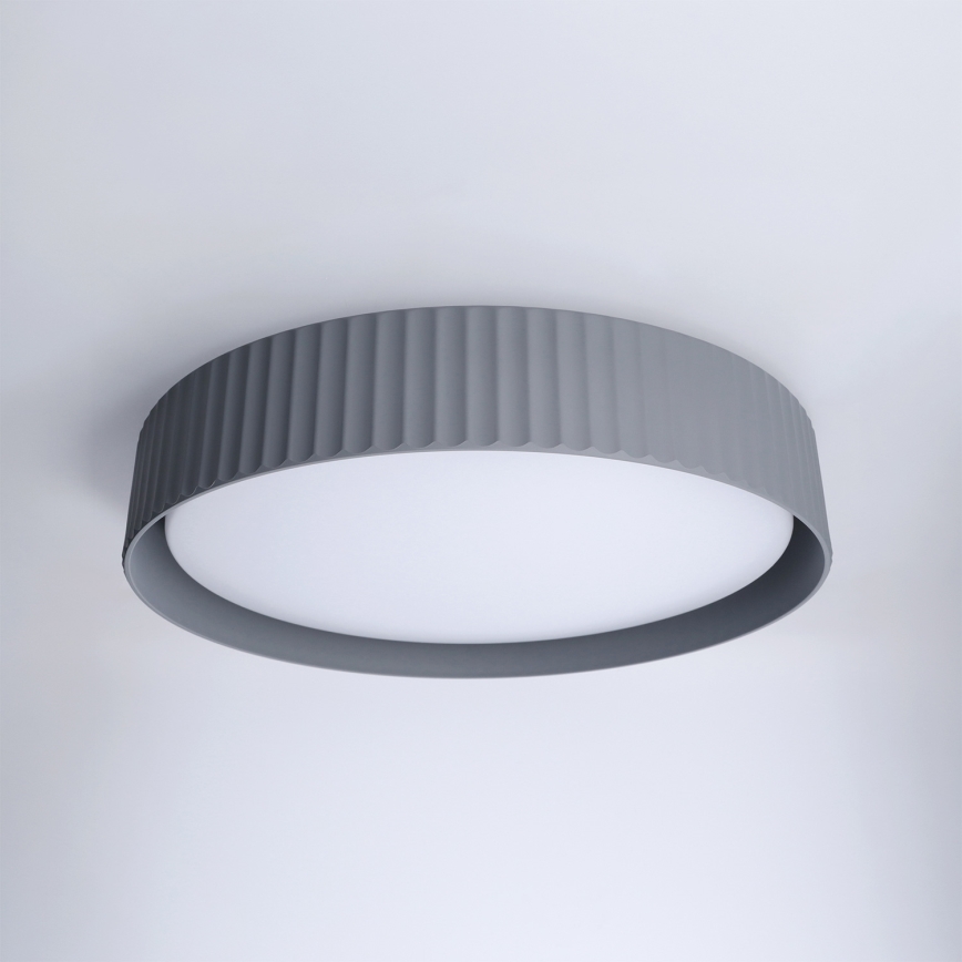 Brilagi - Dimmbare LED-Deckenleuchte LUCIA, 48 W / 230 V, 3000–6500 K, Ø 41 cm, grau, mit Fernbedienung
