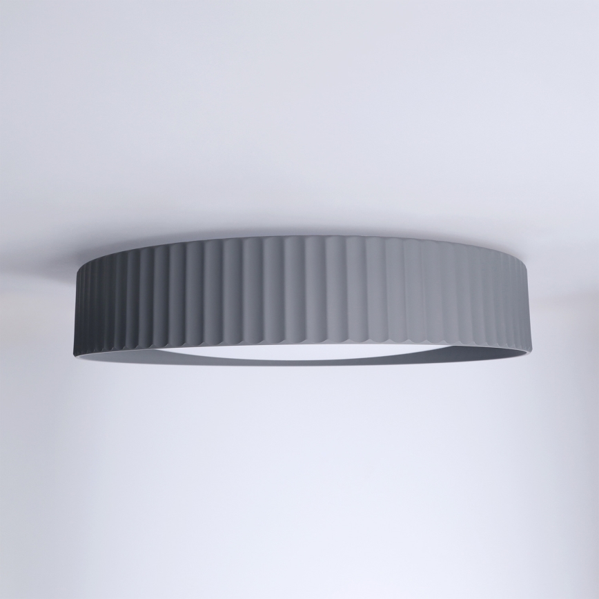 Brilagi - Dimmbare LED-Deckenleuchte LUCIA, 48 W / 230 V, 3000–6500 K, Ø 41 cm, grau, mit Fernbedienung