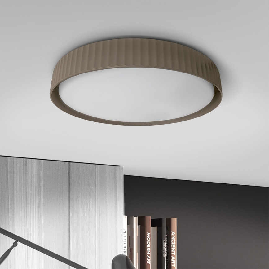Brilagi - LED-dimmbare Deckenleuchte LUCIA LED/48W/230V 3000-6500K Ø 41 cm taupe + Fernbedienung