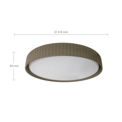 Brilagi - LED-dimmbare Deckenleuchte LUCIA LED/48W/230V 3000-6500K Ø 41 cm taupe + Fernbedienung