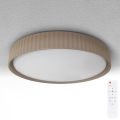 Brilagi - LED-dimmbare Deckenleuchte LUCIA LED/60W/230V 3000-6500K Ø 59 cm braun + Fernbedienung