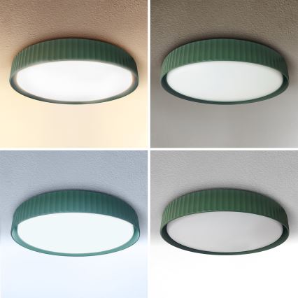 Brilagi - dimmbare LED-Deckenleuchte LUCIA LED/60W/230V 3000–6500K Ø 59 cm grün + Fernbedienung