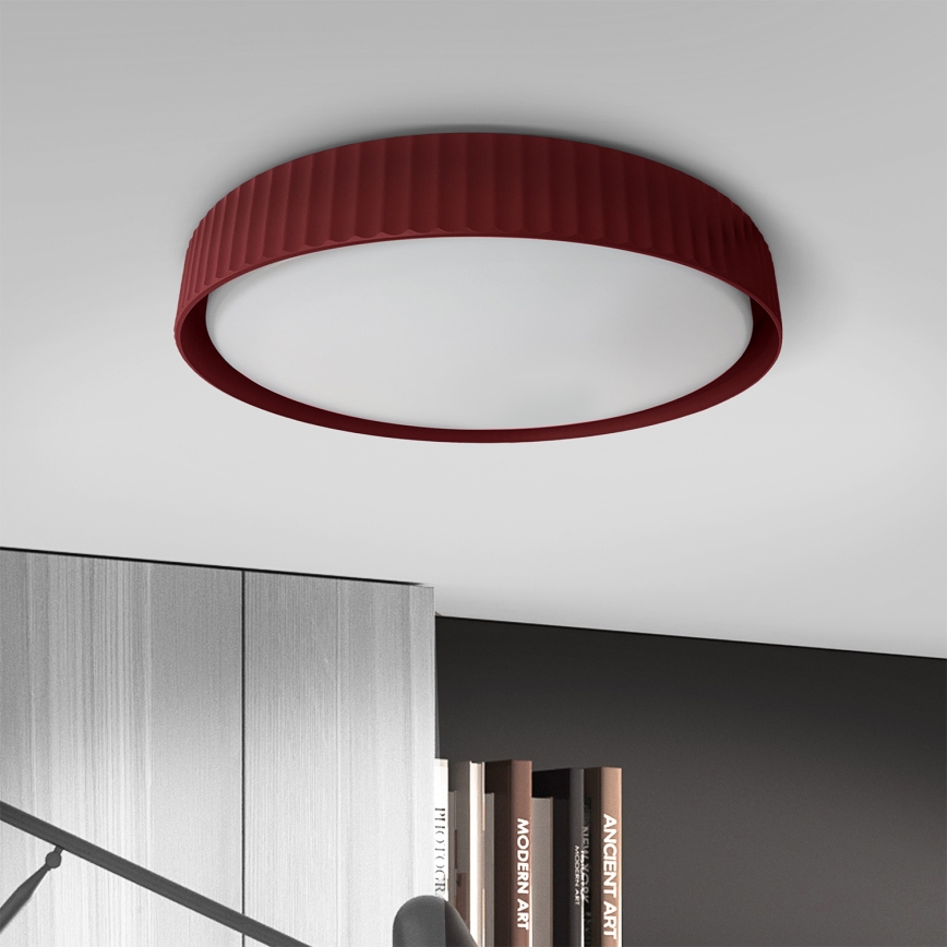Brilagi - Dimmbare LED-Deckenleuchte LUCIA LED/60W/230V 3000–6500K Ø 59 cm rot + Fernbedienung
