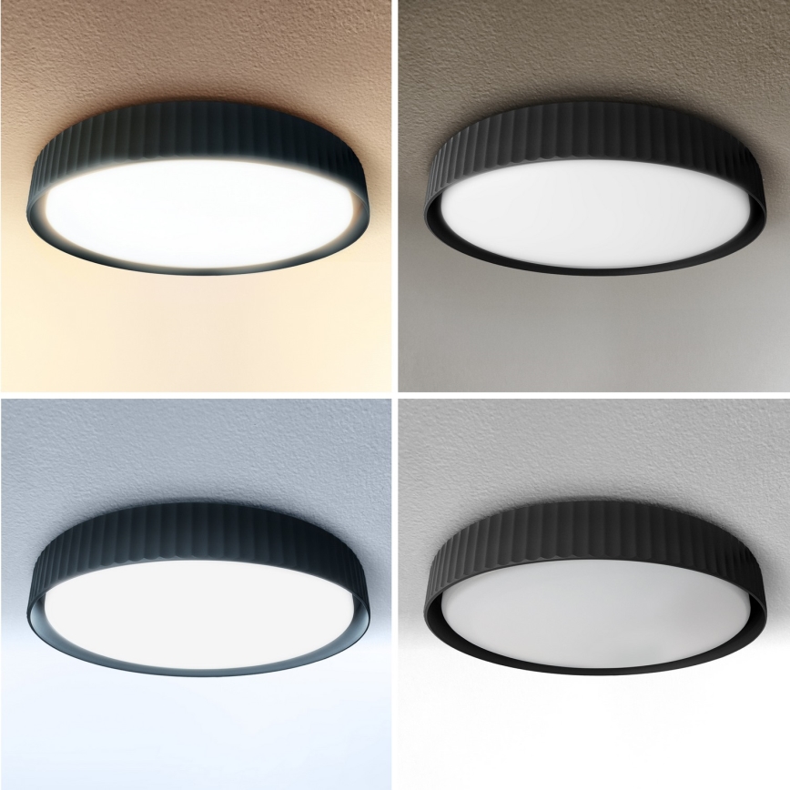 Brilagi - LED dimmbare Deckenleuchte LUCIA LED/60W/230V 3000-6500K Ø 59 cm schwarz + Fernbedienung