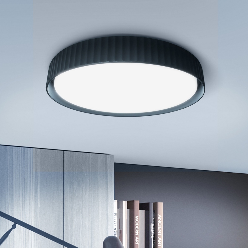 Brilagi - LED dimmbare Deckenleuchte LUCIA LED/60W/230V 3000-6500K Ø 59 cm schwarz + Fernbedienung