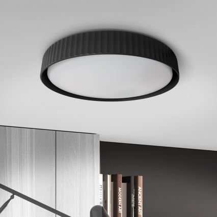 Brilagi - LED dimmbare Deckenleuchte LUCIA LED/60W/230V 3000-6500K Ø 59 cm schwarz + Fernbedienung
