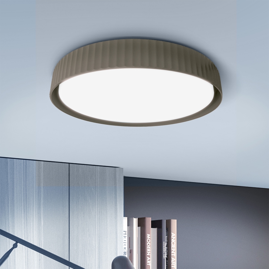 Brilagi - LED-dimmbare Deckenleuchte LUCIA LED/60 W/230 V 3000–6500 K Ø 59 cm taupe + Fernbedienung