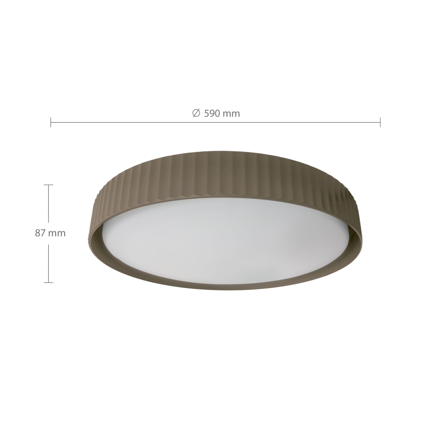 Brilagi - LED-dimmbare Deckenleuchte LUCIA LED/60 W/230 V 3000–6500 K Ø 59 cm taupe + Fernbedienung