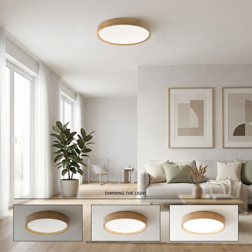 Brilagi - LED-dimmbare Deckenleuchte MANAROLA SMART STARS LED/36W/230V 3000-6000K Wi-Fi Tuya Beacon Ø 51 cm + Fernbedienung