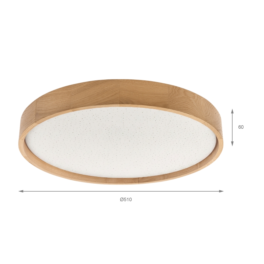 Brilagi - LED-dimmbare Deckenleuchte MANAROLA SMART STARS LED/36W/230V 3000-6000K Wi-Fi Tuya Beacon Ø 51 cm + Fernbedienung