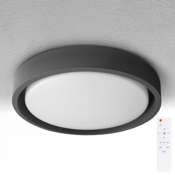 Brilagi - LED-dimmbare Deckenleuchte MATTEO LED/48W/230V 3000-6500K Ø 41 cm schwarz + Fernbedienung