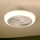 Brilagi - LED dimmbare Deckenleuchte mit Ventilator LED/30W/230V 3000-6500K Weiß + Fernbedienung