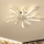 Brilagi - LED dimmbare Deckenleuchte mit Ventilator LED/50W/230V 3000-6500K Weiß + Fernbedienung