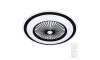 Brilagi - LED Dimmbare Deckenleuchte mit Ventilator RONDA LED/65W/230V 3000-6500K schwarz