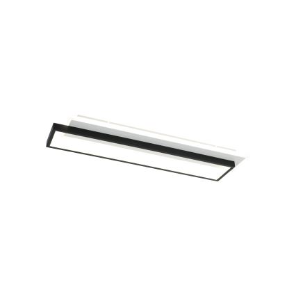 Brilagi - LED dimmbare Deckenleuchte OUTLINE LED/66W/230V 3000-6000K 15x60 cm weiß/schwarz + Fernbedienung