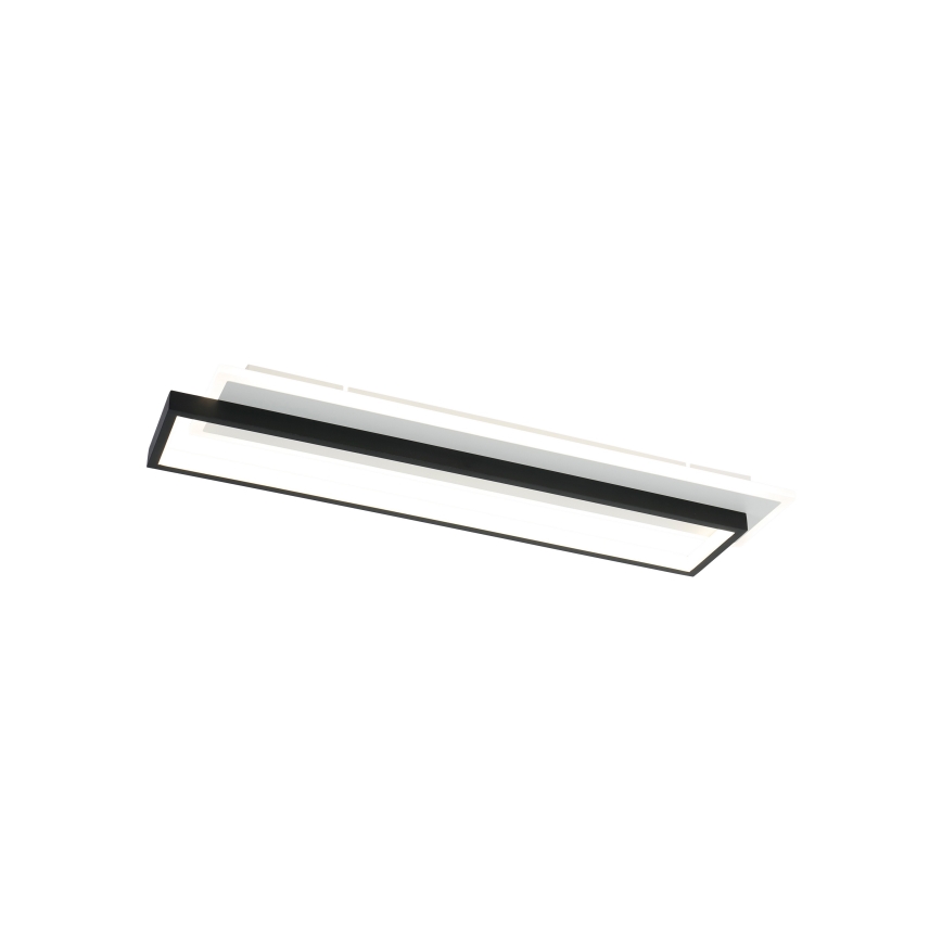 Brilagi - LED dimmbare Deckenleuchte OUTLINE LED/66W/230V 3000-6000K 15x60 cm weiß/schwarz + Fernbedienung