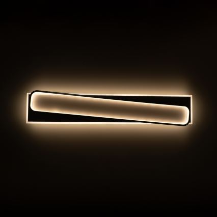 BRILAGI - Dimmbare LED-Deckenleuchte OUTLINE LED/90W/230V 3000-6000K 18x100 cm weiß/schwarz + Fernbedienung