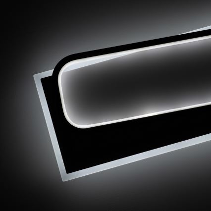 BRILAGI - Dimmbare LED-Deckenleuchte OUTLINE LED/90W/230V 3000-6000K 18x100 cm weiß/schwarz + Fernbedienung