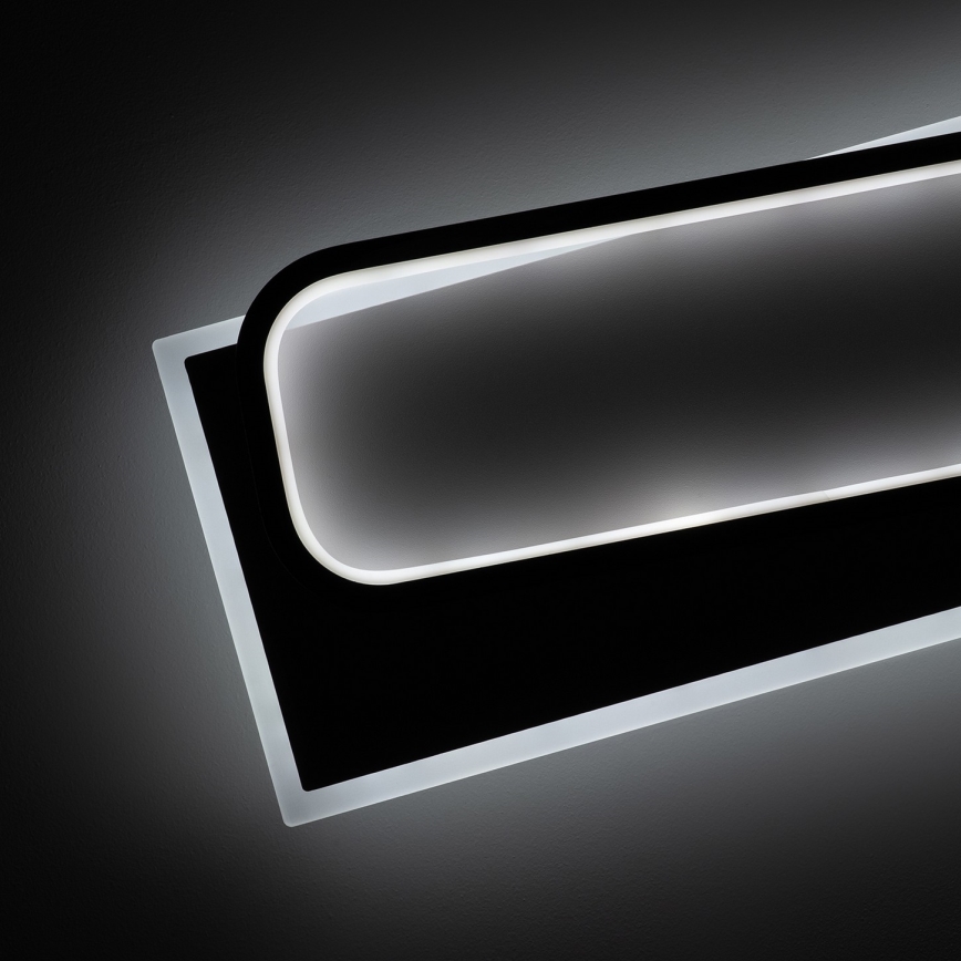 BRILAGI - Dimmbare LED-Deckenleuchte OUTLINE LED/90W/230V 3000-6000K 18x100 cm weiß/schwarz + Fernbedienung