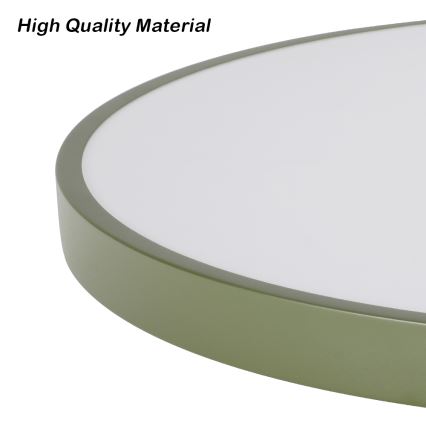 Brilagi - Dimmbare LED-Deckenleuchte POOL LED/36W/230V 3000-6000K Ø 30 cm grün + Fernbedienung