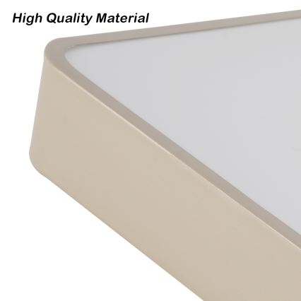 Brilagi - dimmbare LED-Deckenleuchte POOL LED/36W/230V 3000-6000K 40x40 cm beige + Fernbedienung