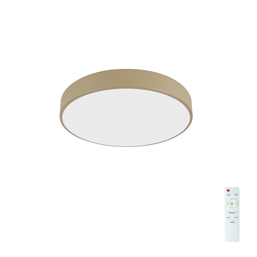 Brilagi - LED dimmbare Deckenleuchte POOL LED/36W/230V 3000-6000K Ø 30 cm beige + Fernbedienung