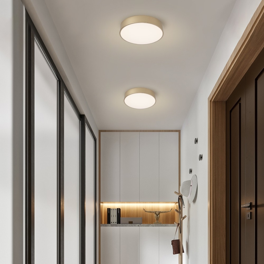 Brilagi - LED-dimmbar Deckenleuchte POOL LED/36W/230V 3000-6000K Ø 30 cm goldfarben + Fernbedienung