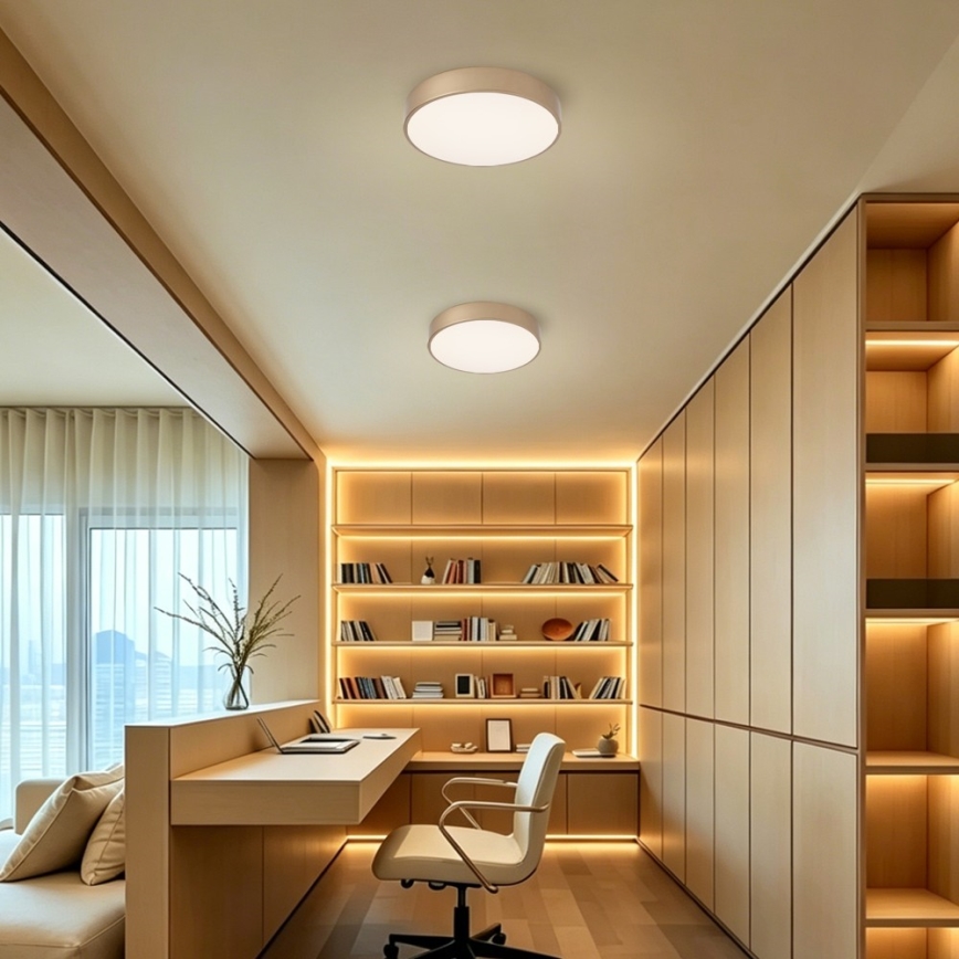 Brilagi - LED-dimmbar Deckenleuchte POOL LED/36W/230V 3000-6000K Ø 30 cm goldfarben + Fernbedienung