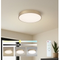 Brilagi - LED dimmbare Deckenleuchte POOL LED/48W/230V 3000-6000K Ø 40 cm goldfarben + Fernbedienung