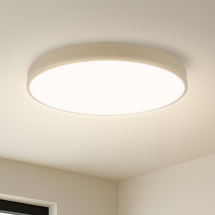 Brilagi - LED Dimmbare Deckenleuchte POOL LED/60W/230V 3000-6000K Durchmesser 50 cm beige + Fernbedienung
