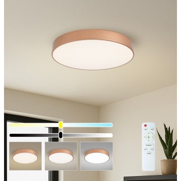 Brilagi - LED-dimmbare Deckenleuchte POOL LED/60W/230V 3000-6000K Ø 50 cm Bronze + Fernbedienung