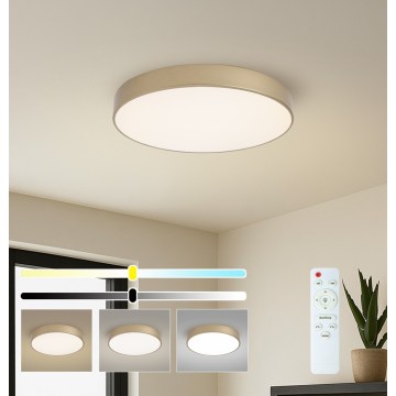 Brilagi - LED-dimmbare Deckenleuchte POOL LED/60W/230V 3000-6000K Ø 50 cm goldfarben + Fernbedienung