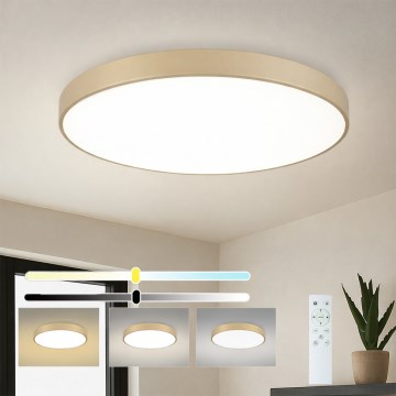 Brilagi - LED-dimmbare Deckenleuchte POOL SMART LED/100W/230V 3000-6000K 80 cm beige Wi-Fi Tuya + Fernbedienung