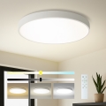 Brilagi - LED-dimmbare Deckenleuchte POOL SMART LED/100W/230V 3000-6000K Ø 80 cm Wi-Fi Tuya weiß + Fernbedienung