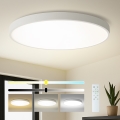 Brilagi - LED-dimmbare Deckenleuchte POOL SMART LED/180W/230V 3000-6000K Ø 120 cm Wi-Fi Tuya weiß + Fernbedienung