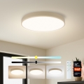 Brilagi - LED-dimmbare Deckenleuchte POOL SMART LED/60W/230V 3000-6000K Ø 50 cm Wi-Fi Tuya beige + Fernbedienung