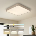 Brilagi - LED dimmbare Deckenleuchte POOL SQUARE LED/48W/230V 3000-6000K 50x50 cm beige + Fernbedienung