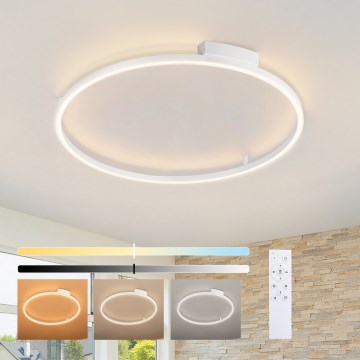 Brilagi - LED-dimmbare Deckenleuchte PORTOFINO LED/60W/230V 3000-6000K Ø 80 cm weiß + Fernbedienung