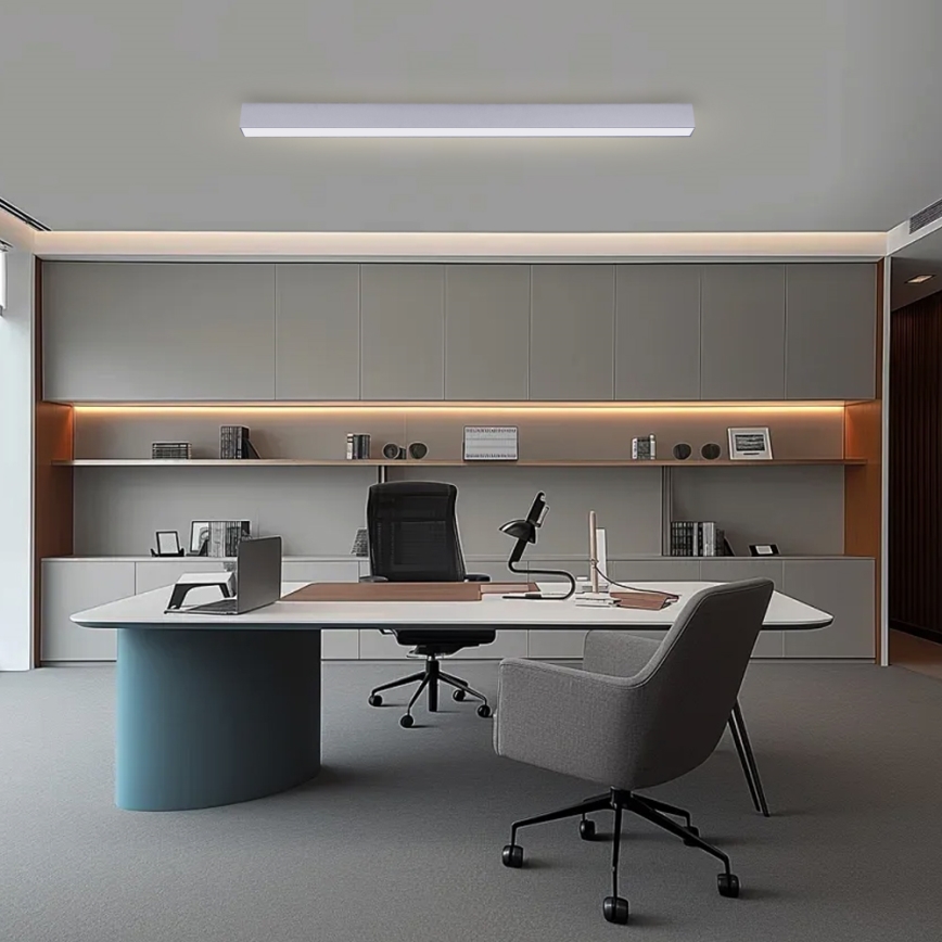 Brilagi - LED-dimmbare Deckenleuchte SLEEKLINE SMART LED/40W/230V 3000-6000K Wi-Fi Tuya silber + Fernbedienung